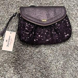 Juicy Couture, Grape Sequin Traveler Wristlet